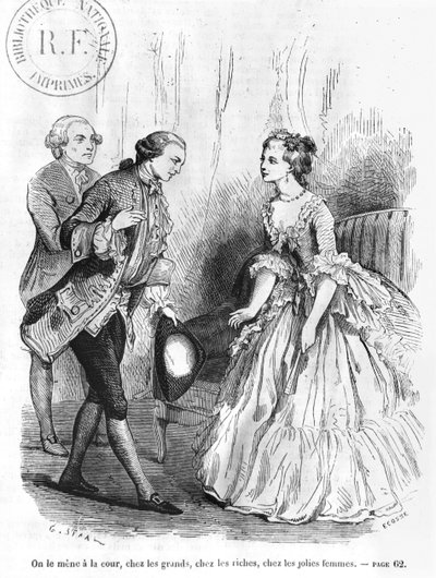 رسم توضيحي من فيلم &39;L&39;Emile&39; لجان جاك روسو (1712-1778) نُشر عام 1851 بواسطة بيير جوستاف يوجين ستال